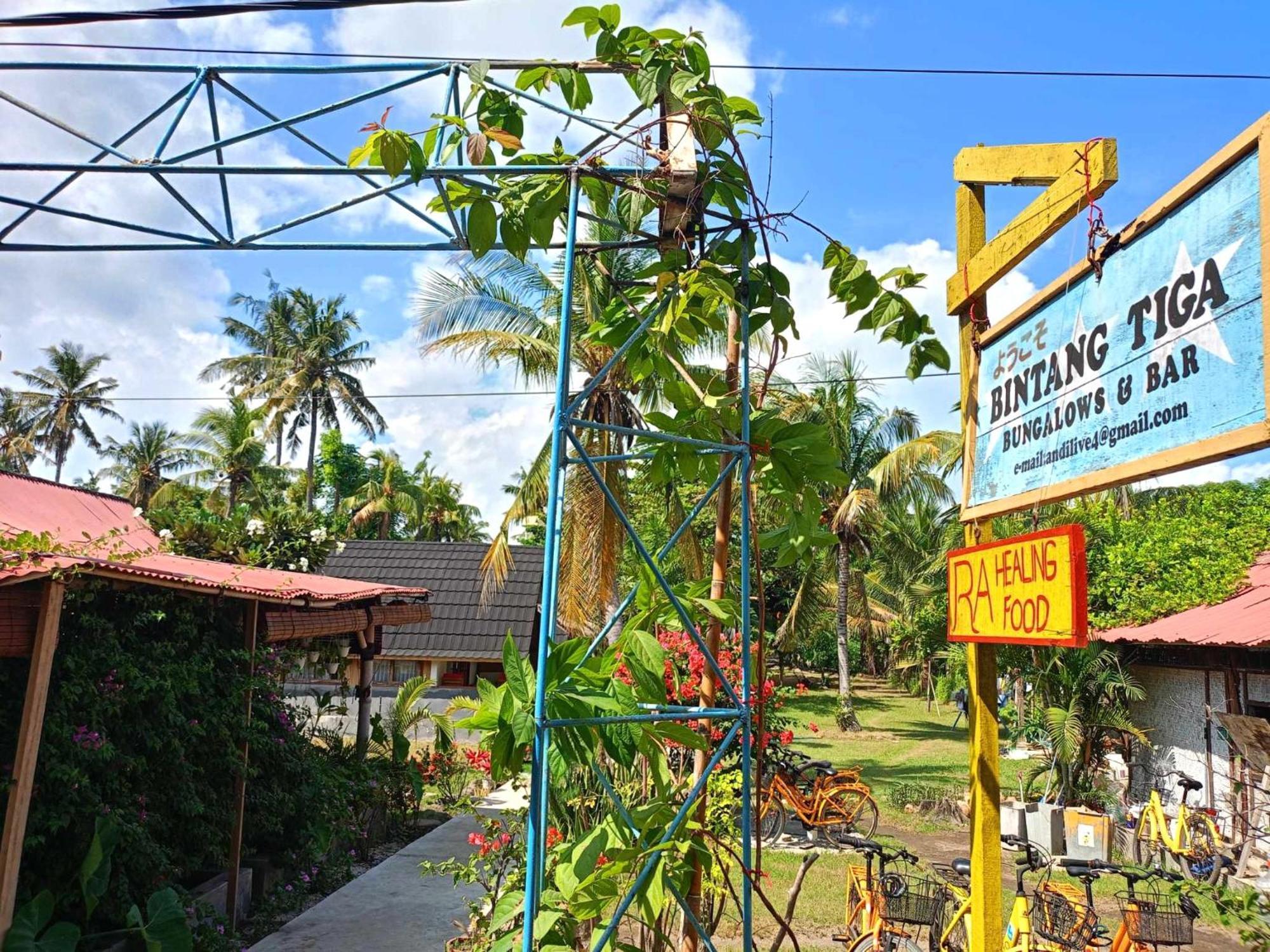 Bintang Tiga Bungalows Gili Air Eksteriør billede