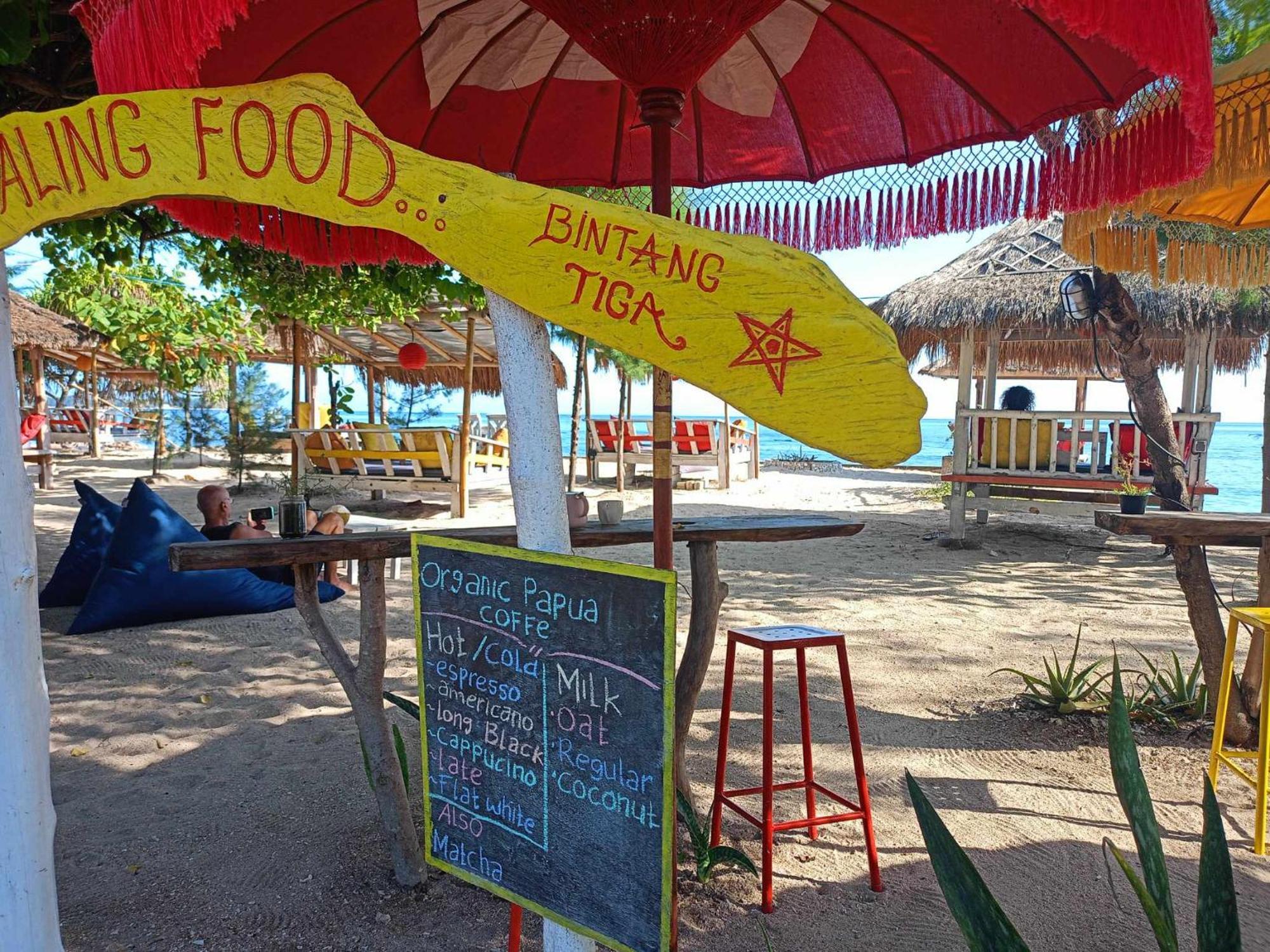 Bintang Tiga Bungalows Gili Air Eksteriør billede